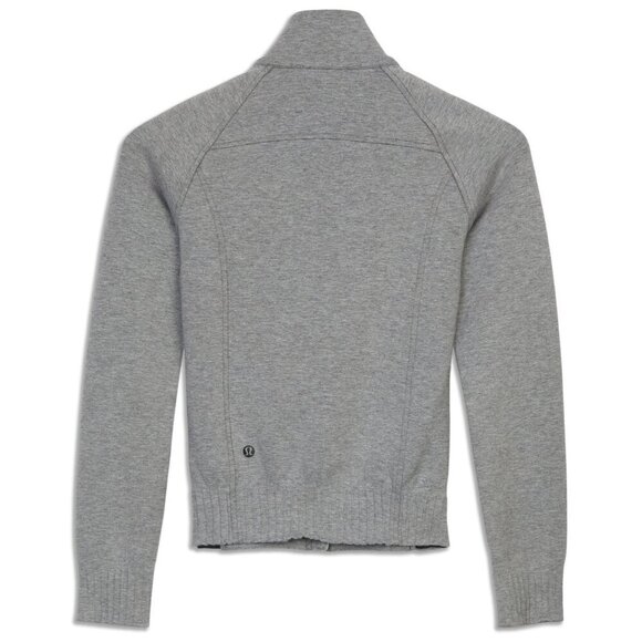 Lululemon Womens NTS Jacket Size 4 Gray Athletic Gym Stretch Breathable Soft - Picture 2 of 14